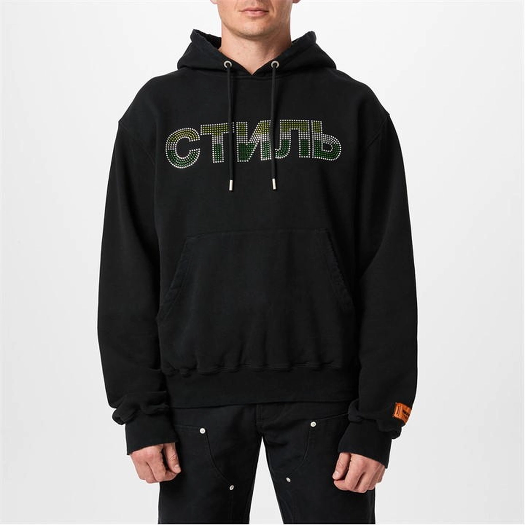 Heron Preston Ctnmb Strass Hoodie - Black